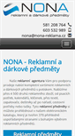 Mobile Screenshot of nona-reklama.cz